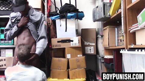 BoyPunish.com - Hot tatted crook slurps BBC cop's cock