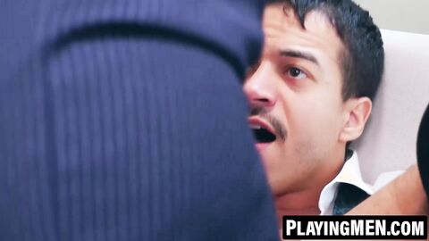 PlayingMen.com - Jonathan Miranda and Diego Reyes's wet take turn anal fucking