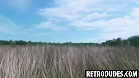 RetroDudes.com - Vintage gay Marty King goes wild in pig mode during a group sex scen