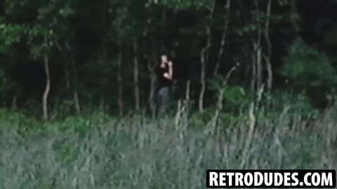 RetroDudes.com - Vintage gay Marty King goes wild in pig mode during a group sex scen