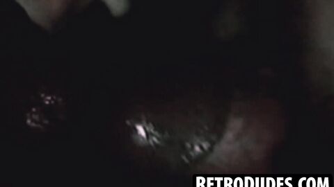 RetroDudes.com - Vintage gay Marty King goes wild in pig mode during a group sex scen