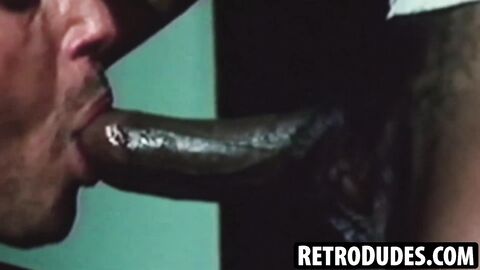 RetroDudes.com - Vintage gay Marty King goes wild in pig mode during a group sex scen