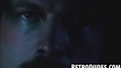 RetroDudes.com - Vintage gay Marty King goes wild in pig mode during a group sex scen