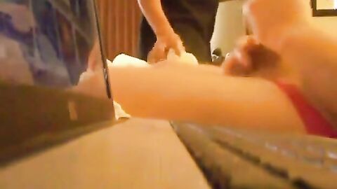 Room Service Catches a Str8 Daddy