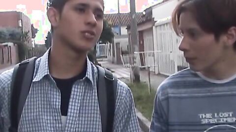 Hung latino twink ass bangs his friend and makes him cum