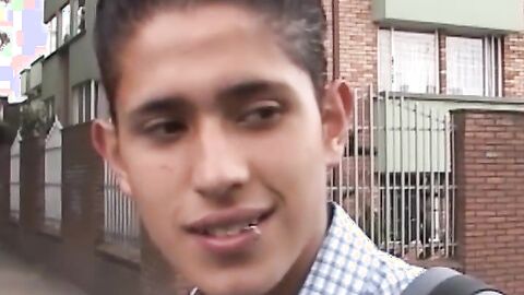 Hung latino twink ass bangs his friend and makes him cum