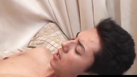 OTBXXX.com - Amateur twink from Latin America cums hard while getting his tight ass f