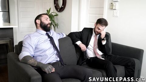 Hunk dads Markus Kage and Gabriel Clark trade with their stepsons