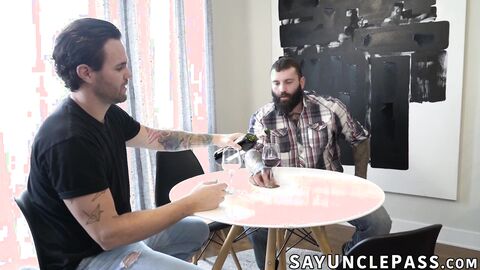 Hunk stepdads Markus Kage and Beau Reed swapping their hot stepsons