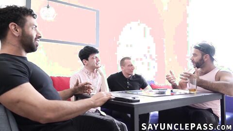 Hot game night for William Moore and Edward Terrant and their stepdad