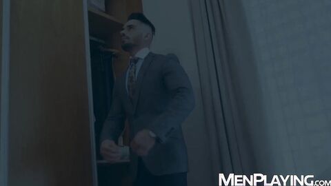 Businessman Pol Prince pounds Rafael Ferreira hard and deep