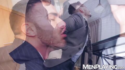 Businessman Pol Prince pounds Rafael Ferreira hard and deep