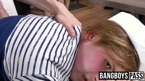 Aroused Tom Bacan and his sex mates are achieving cumshot through bj