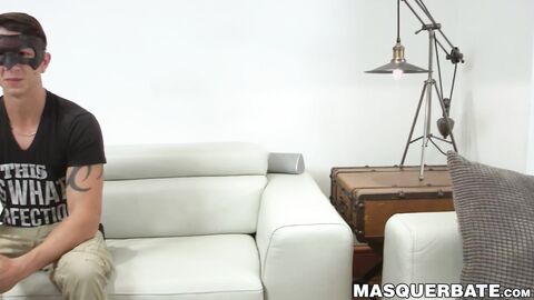 Attractive superstud Marc fucks his hand through masturbation