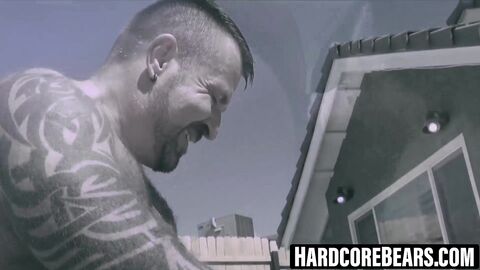 HardcoreBears.com - Marc Angelo Wade Cash spice up their pool time