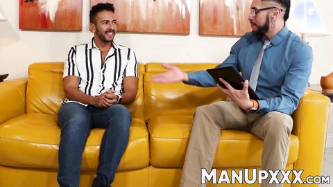 Kinky Luis Logan foot fucks King Cuba till he showers his load