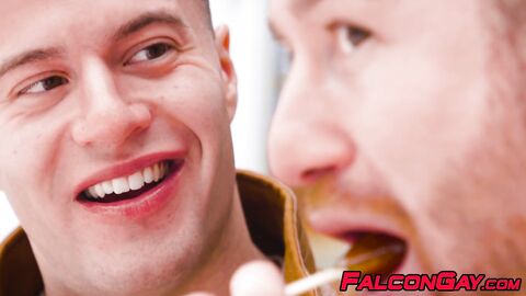 Olivier Robert is raw fucked in the snow by stud Clark Delgat