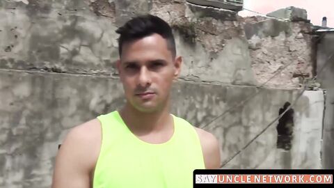 SayUncleNetwork.com - Straight Latino friends' doggystyle bareback fuck for cash sess