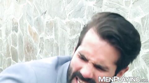 White collar Dani Robles wrecked by rugged stud Dato Foland