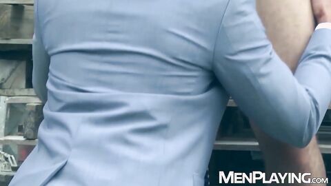 White collar Dani Robles wrecked by rugged stud Dato Foland