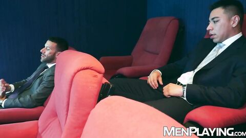 Newcomer Axel Brown ass stretched wide by Gustavo Cruz cock