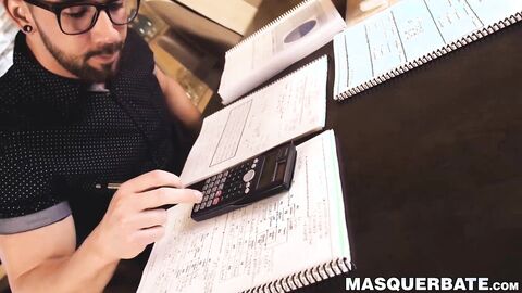 Handsome Zack Lemec makes his dick harder through wanking