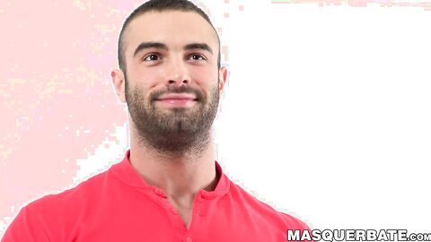 Buffed hottie Calvin shows us his amazing skills in masturbating