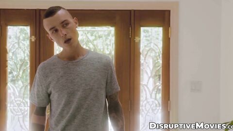 Hoss Kado watches Kam Stone barebacks his hunk professor Bruce Jones