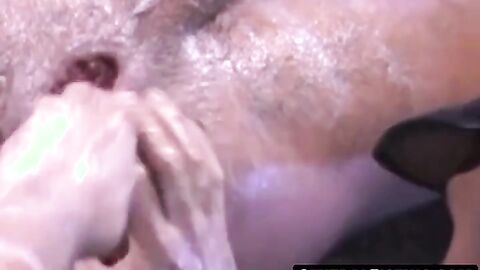 CentralFisting.com - Paris' pissing cock during Penate's fisting