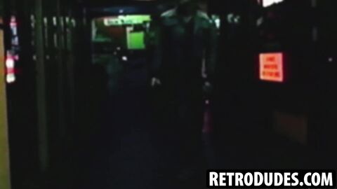 RetroDudes.com - Watch retro stud Joe Gage stroke his massive dick with another horny