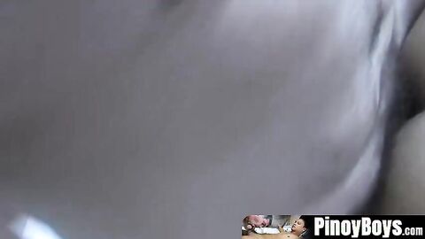PinoyBoys.com - Sole Asian twink takes daddy dick all the way in bareback fucking