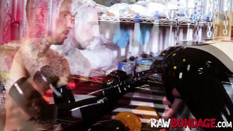 Ryan Sebastian had a cumshot explosion after intense bondage experience