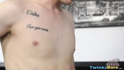 Inked stud Christ Tucker enjoys butt slapping Jason Shephard