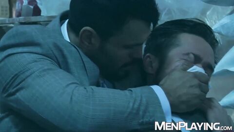 Latino Jean Franko ties up Mike De Marko and pounds his ass hard