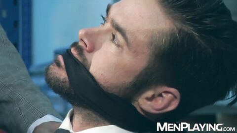 Latino Jean Franko ties up Mike De Marko and pounds his ass hard