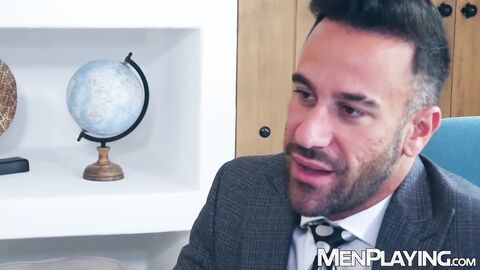 Mega hung Gustavo Cruz relentlessly breeds anxious Dan Tyser hard