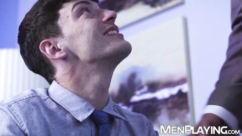 Businessman Manuel Skye raw destroys submissive Edward Terrant