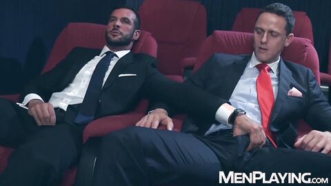 Suited Denis Vega dominates Ivan Gregory in Cine X classic