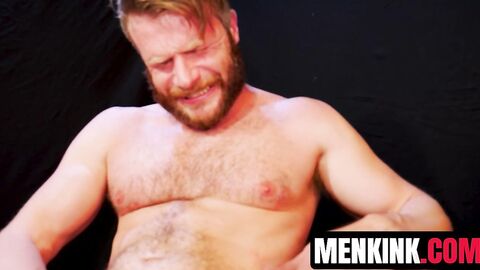 Hunk Brian Bonds dildo stretch his MEATY ass then MILKS his nice cock