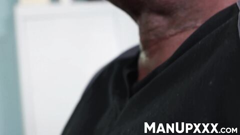 Aaron Trainer and Ant Vega delivers an intense interracial oral play