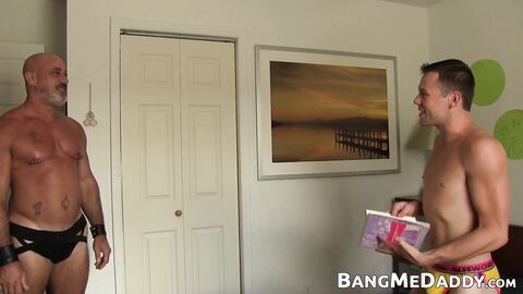 Smooth jock Colby Cross is rimmed and raw plowed by DILF Scott Pierce