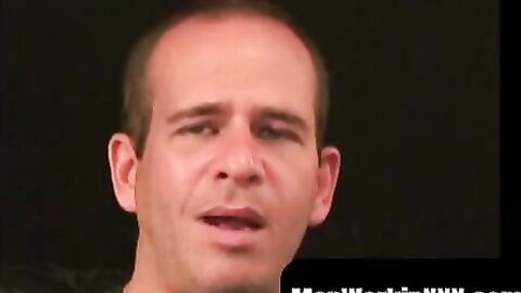 MenWorkinXXX.com - Mature dude pleasures his cock and balls with electric sex toys