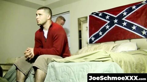 JoeSchmoeXXX.com - Amateur gay dude blown until he cums by mature deviant