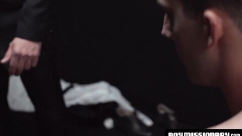 BoyMissionary.com - Beautiful Mormon twink's seduction and gay BJ