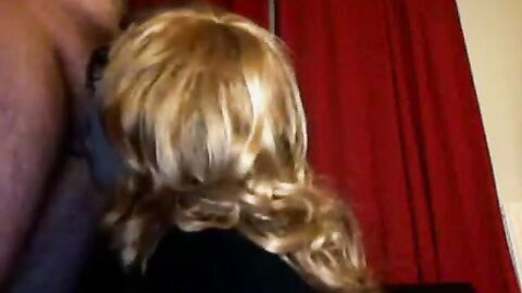 Crossdresser Fun with Amateur Man