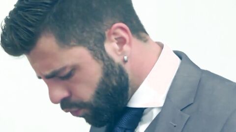 Suited stud Hector de Silva wrecks Emir Boscattos ass hard