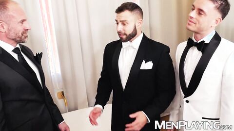 Diego Reyes submits as D Dan and Manuel Reyes pound his ass hard