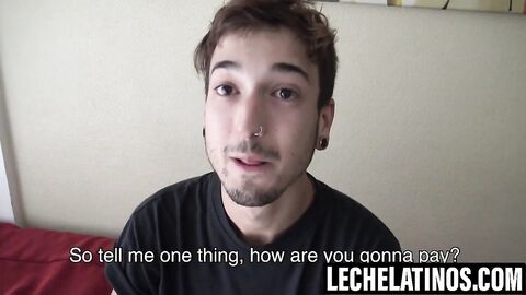 LecheLatinos.com - My hot cum spills on Manis pierced tongue