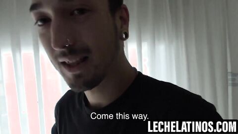 LecheLatinos.com - My hot cum spills on Manis pierced tongue