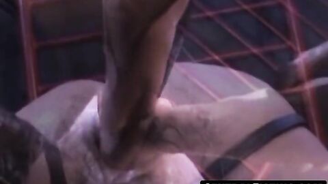 CentralFisting.com - Violator pummels Butch Grand and Paris' asses